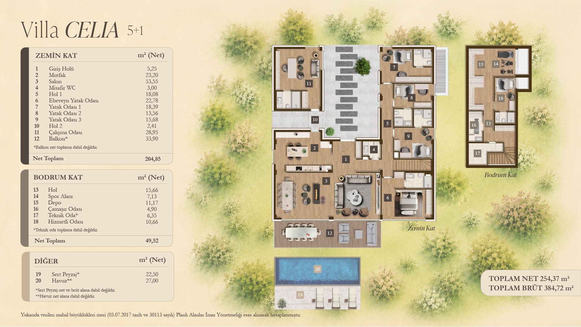 Villa Celia Kat Planı