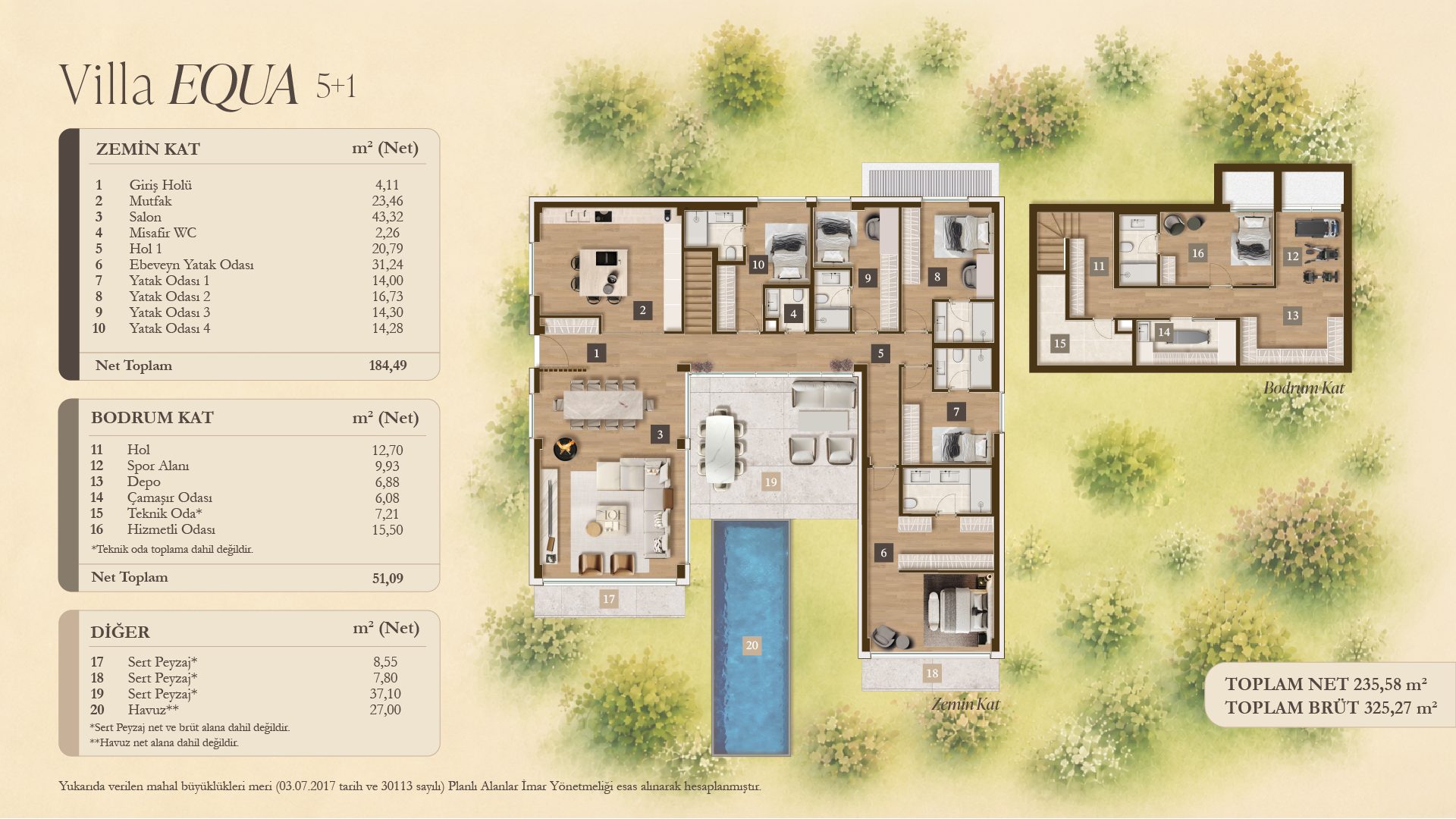 Villa Equa Kat Planı